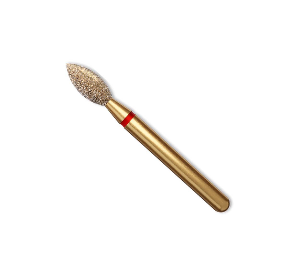 Coltene Whaledent 60031773 Alpen FG #368 Football Pointed Fine Grit 2.3mm Red Diamond Burs 5/Pk