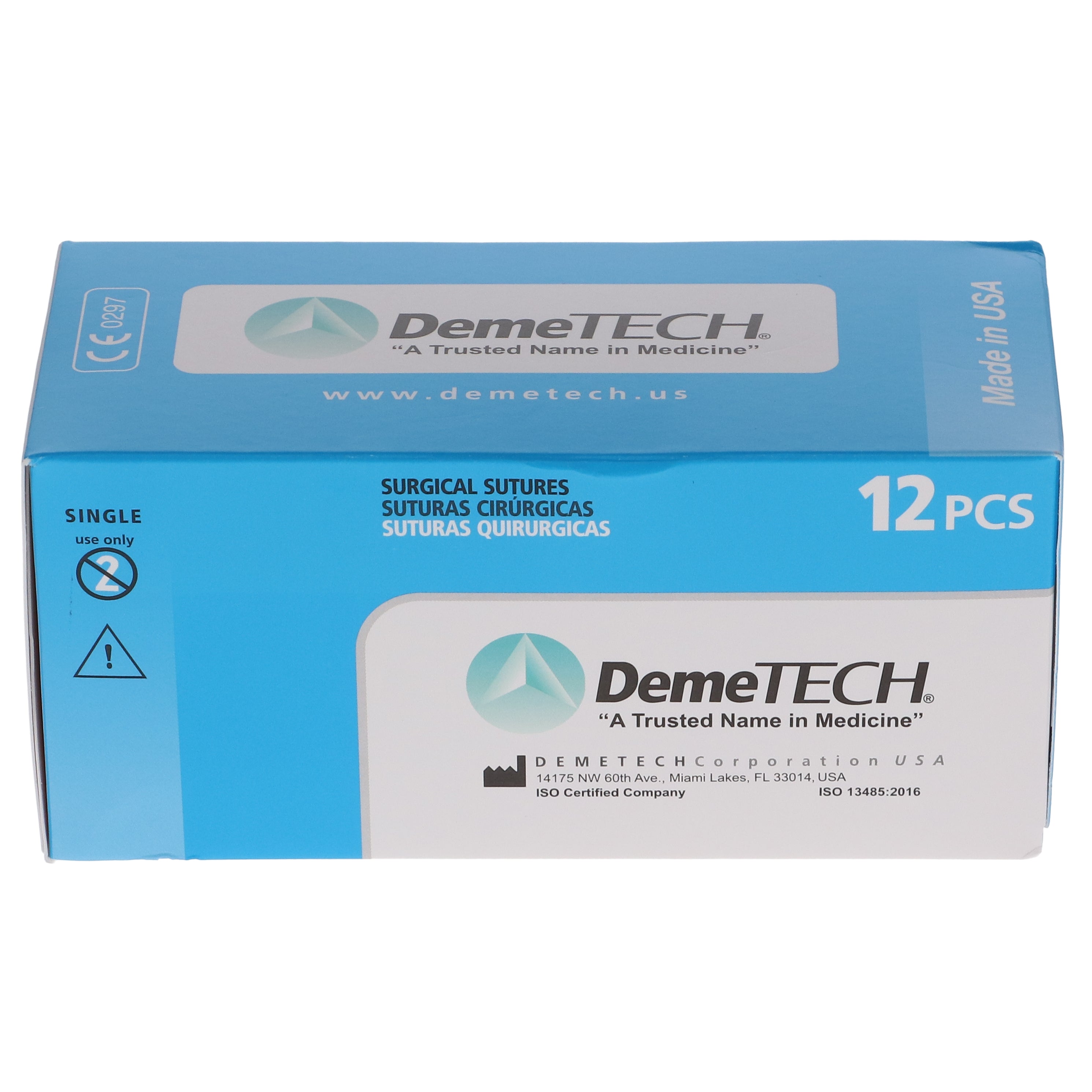 House Brand Dentistry 103117 HSB Silk Black Sutures 45cm 4/0 19mm 3/8 Circle Reverse Cutting 12/Bx
