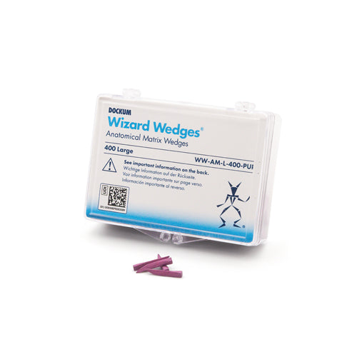 Dockum Research Lab WW-AM-L-400-PUR Wizard Wedges Anatomical Matrix Large 400/Pk
