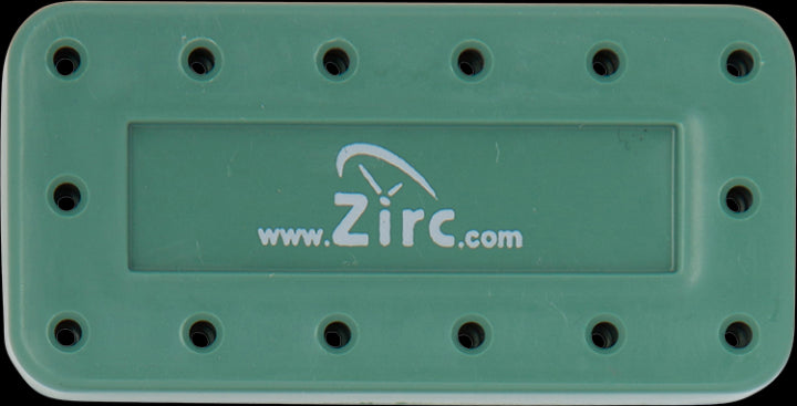 Zirc Dental 50Z403D Magnetic Bur Block 14-Hole Microban Green