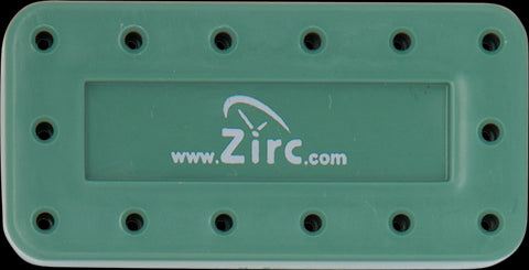 Zirc Dental 50Z403D Magnetic Bur Block 14-Hole Microban Green