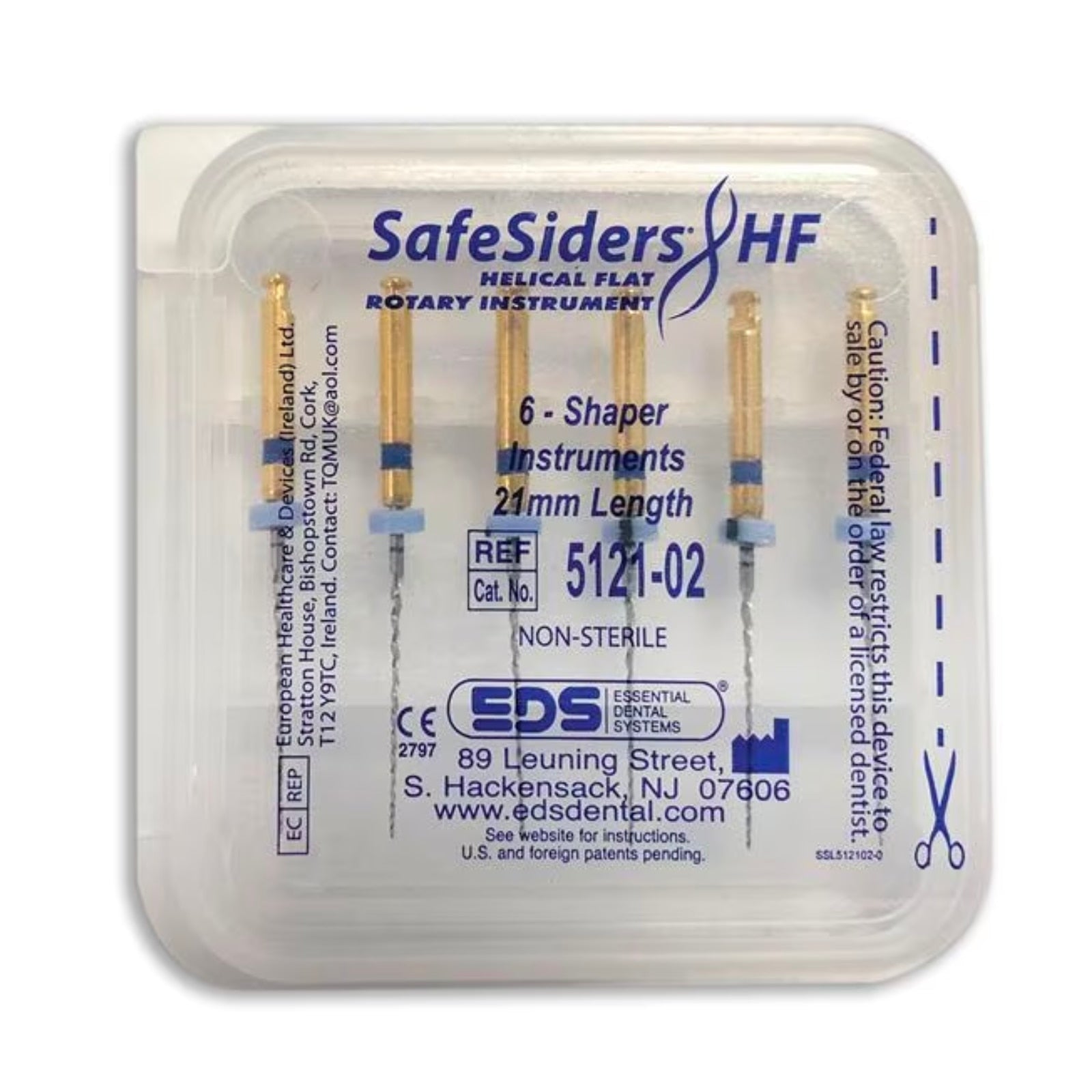 Essential Dental Systems 5121-02 SafeSider HF Shapers 21mm 6/Pk