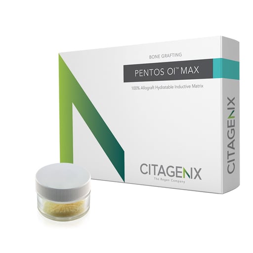 Citagenix P-MAX010 PentOs OI Max Allograft Inductive Collagen Matrix 1cc Jar