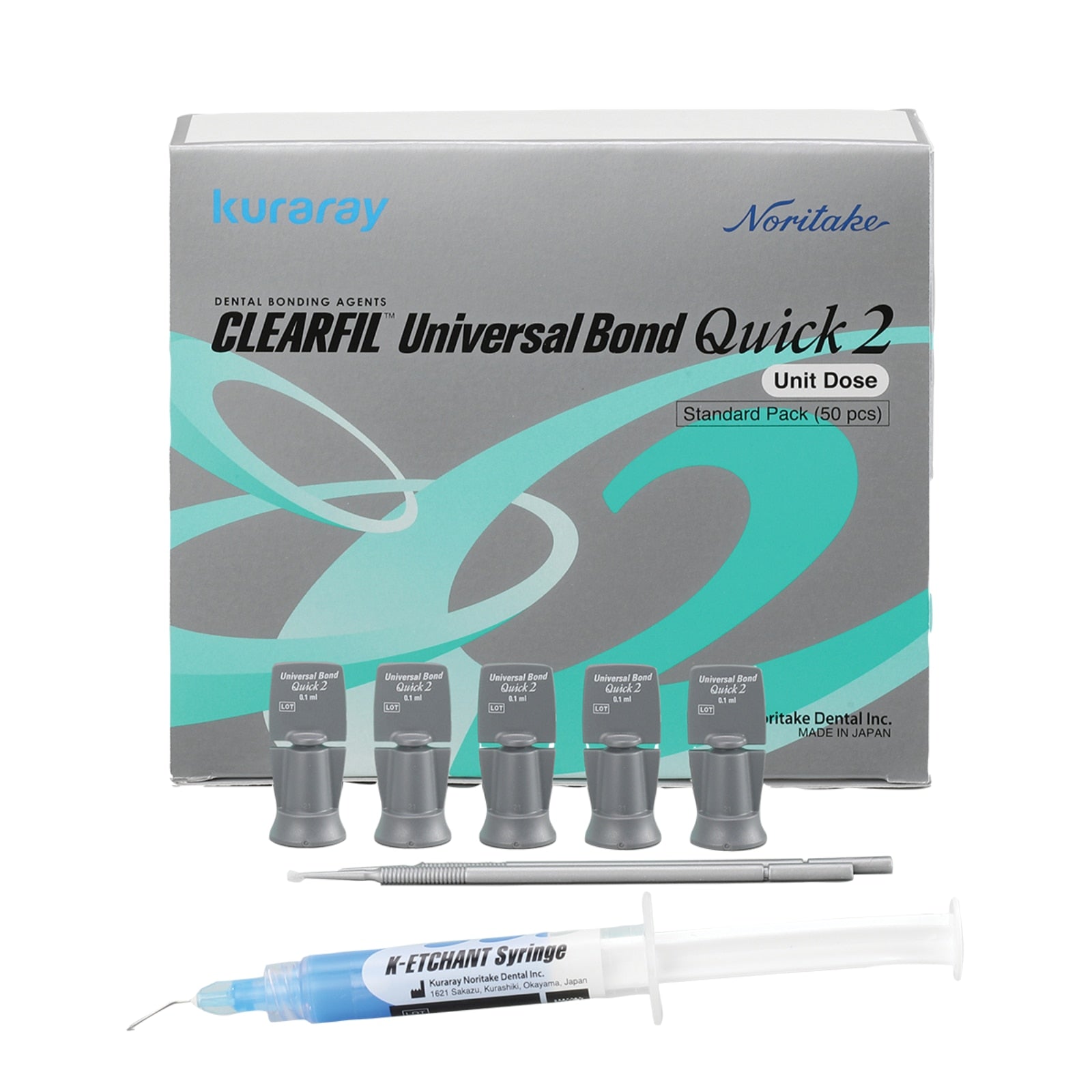 Kuraray 4046KA Clearfil Universal Dental Bond Quick 2 Unit Dose Standard Pack EXP Apr 2026