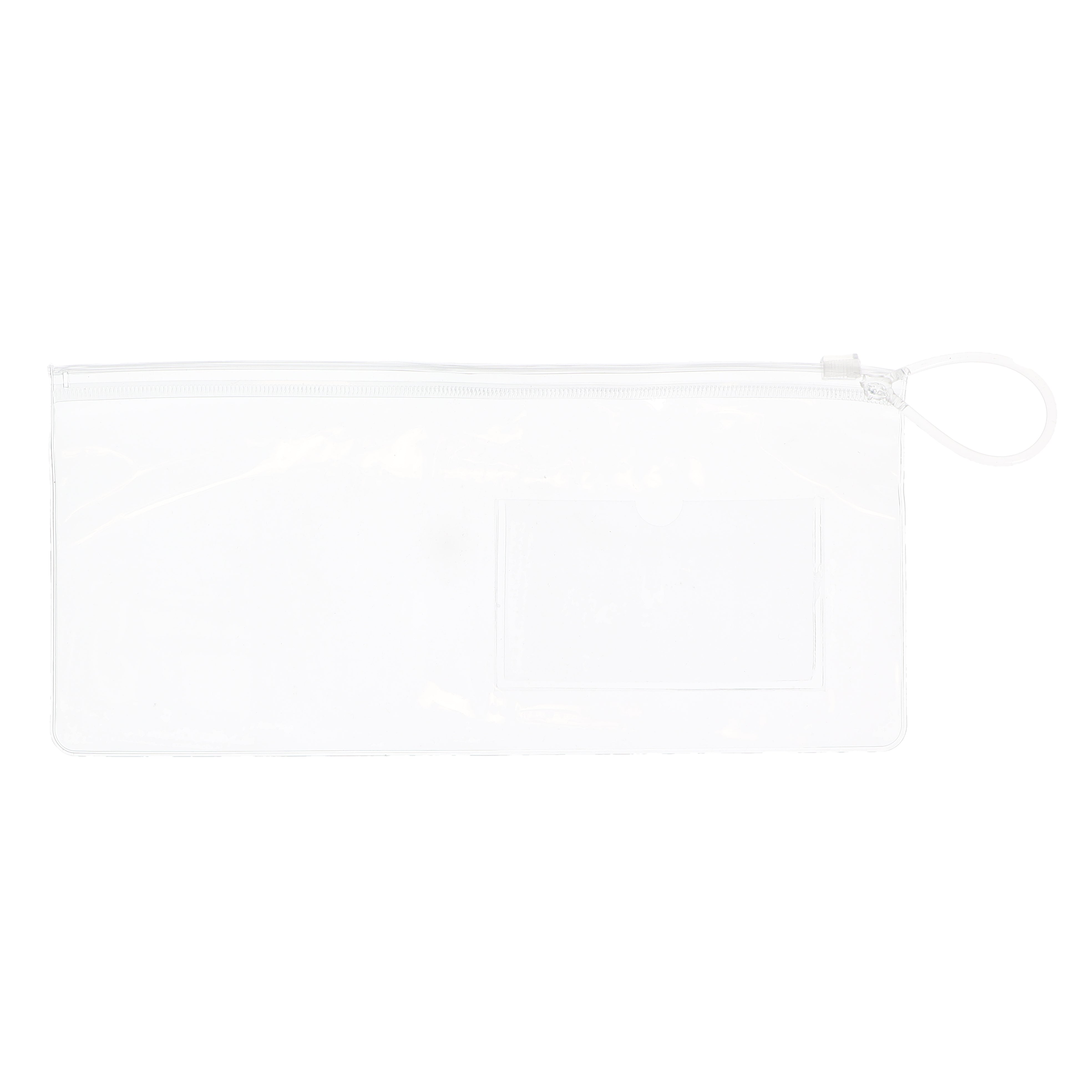 House Brand Dentistry 500191 HSB Deluxe Dental Bag Zippered Bag With Pocket Clear Vinyl 100/Pk