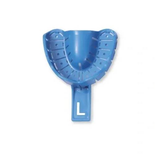 Premium Plus ONE411 Perforated Impression Trays With Rim Lock #1 Large Upper 50/Pk