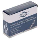 House Brand Dentistry 103101 HSB #12 Sterile Stainless Steel Surgical Scalpel Blades 100/Pk