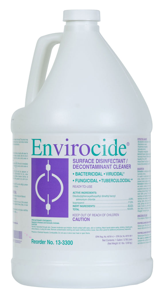 Metrex 13-3300 Envirocide Intermediate Level Surface & Instrument Disinfectant 1 Gallon
