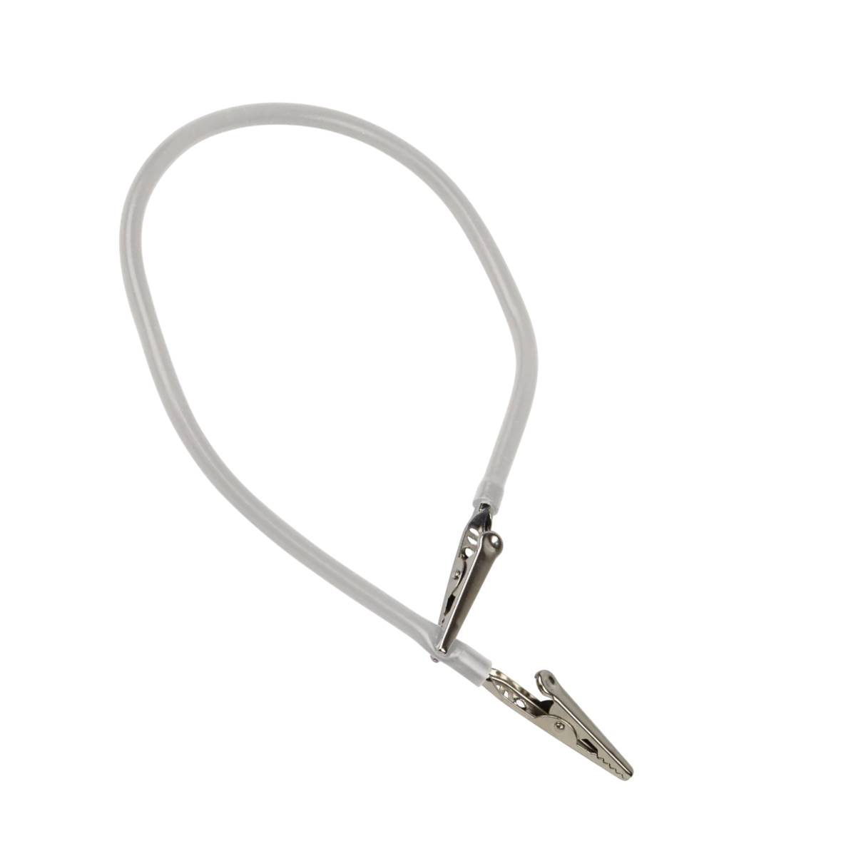 Plasdent 204ABC-1 Dental Patient Bib Clip White Silicone