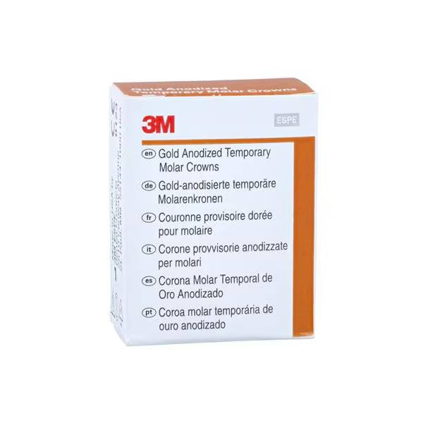 3M Solventum 940433 Unitek Crowns Gold Ano 2nd Mol LL3 940433 5/Bx