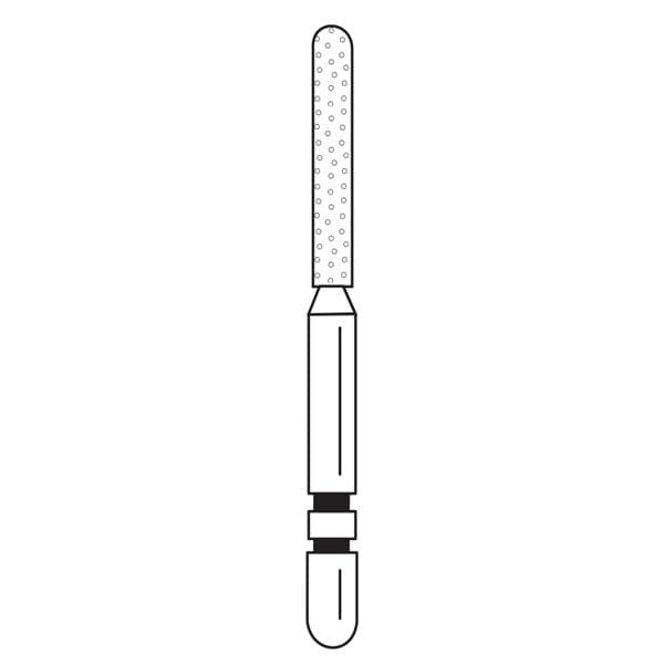 Premier Dental 2015665 Two Striper Ztech Diamond Bur Friction Grip 550.8ZF 5Pk