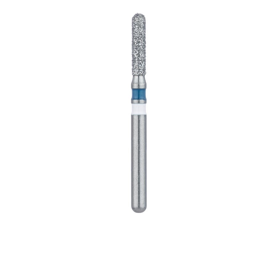 Meisinger Z838L-014-FG Zirconia Round End Cylinder FG Medium Grit 1.4mm Diamond Burs 5/Pk