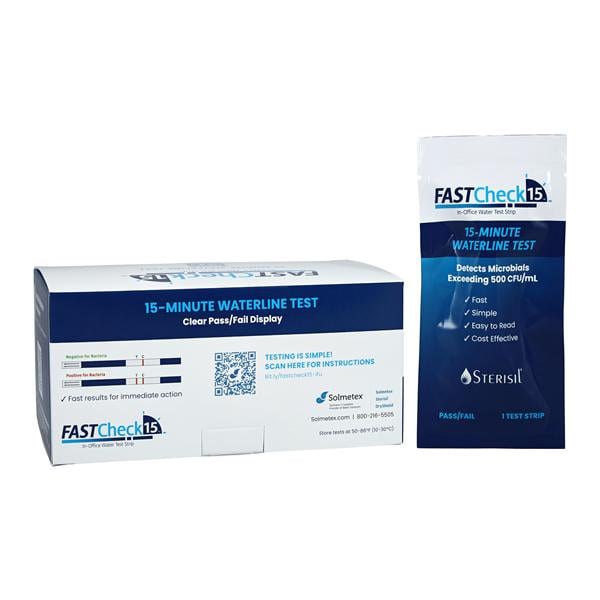 Sterisil FC15-6 Sterisil® FastCheck 15® In-Office Water Test Strip - Pack of 6