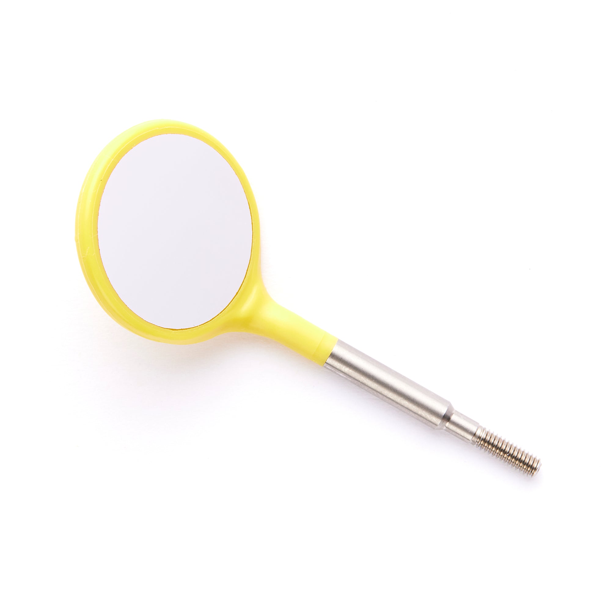 Zirc Dental 50Z372O Crystal Mirrors Cone Socket #5 Neon Yellow Plastic 12/Pk