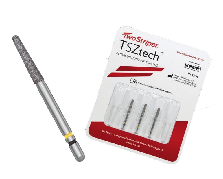 Premier Dental 2015664 Premier - Two Striper Ztech Diamond Bur Friction Grip 770.8ZF 5PK  (replaces PR-2015890)