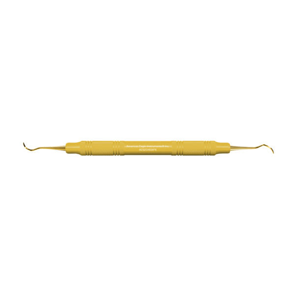 American Eagle Instrument AES204SXPX Double End #204S Dental Scaler XP 3/8 Yellow Resin Handle