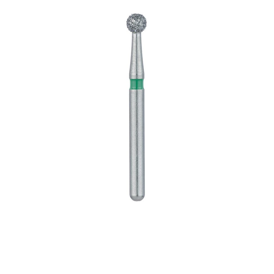 Meisinger 801G-021-FG FG Round Coarse Grit Diamond Burs 5/Pk