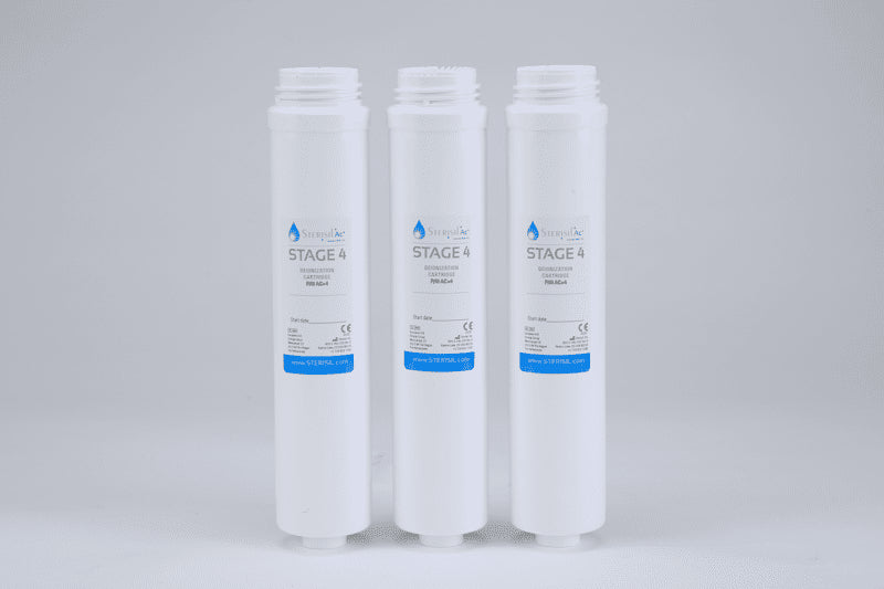 Sterisil AC+DI Stage 4 Deionization Cartridges For Autoclave Water System 3/Pk