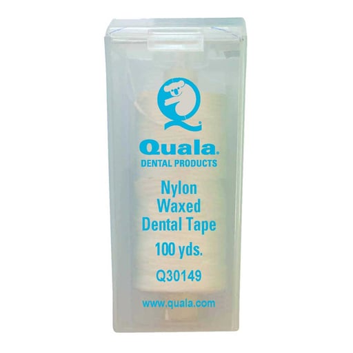 Quala Q30149 Nylon Waxed Dental Tape 100 Yards
