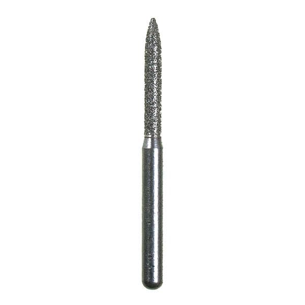 Spring Health 265.8F-25PK FG #265.8 Flame Shaped Fine Grit Diamond Bur 25/Pk