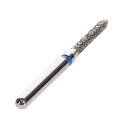 House Brand Dentistry 401906 HSB FG 878-012M Beveled Cylinder Medium Grit Diamond Burs 10/Pk