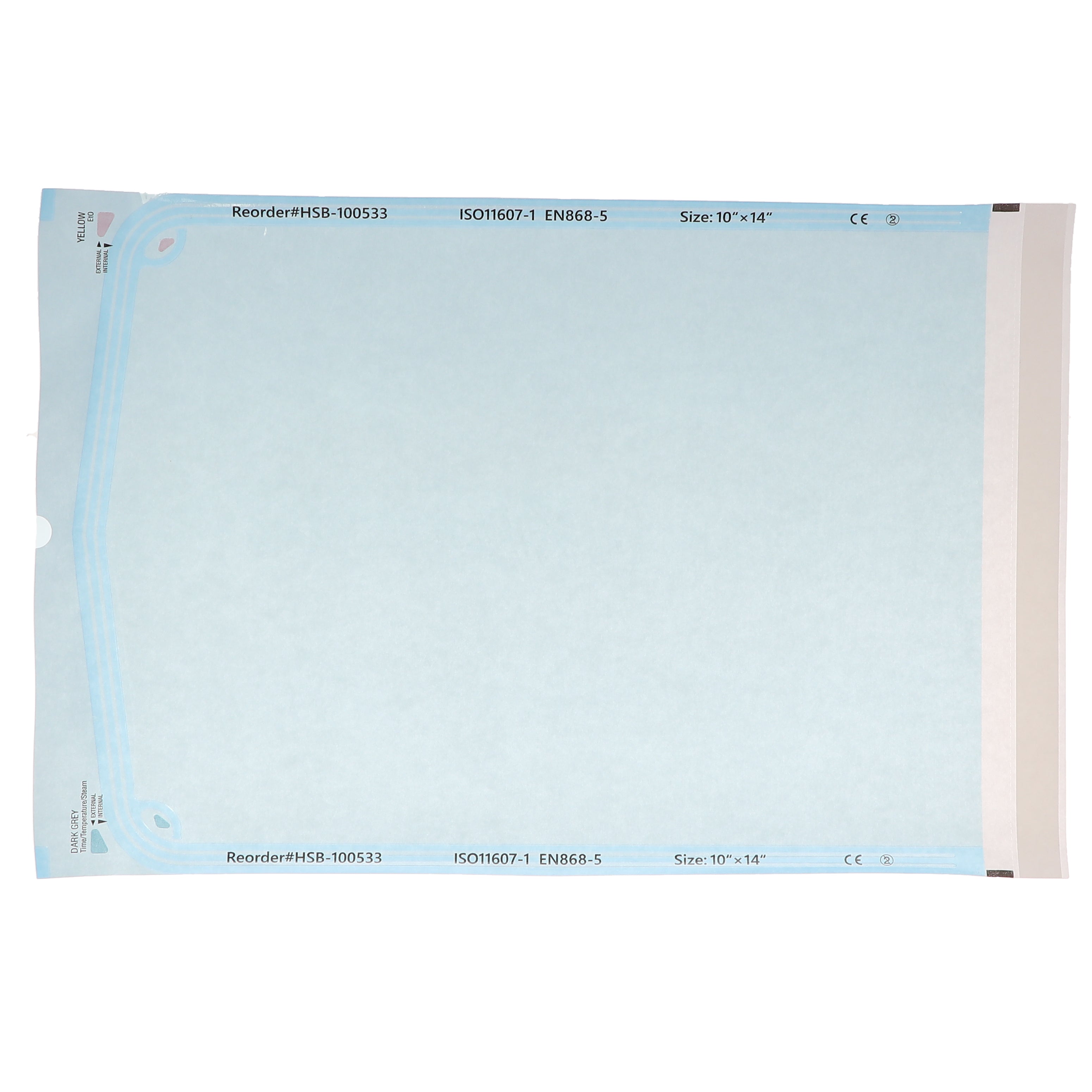 House Brand Dentistry 100533 HSB Self-Sealing Sterilization Pouches 10