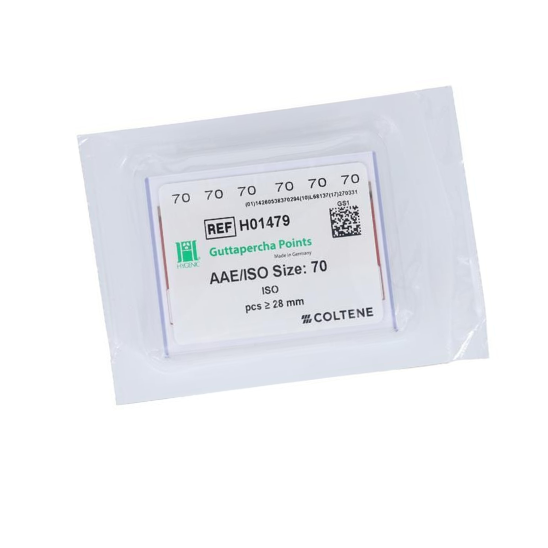 Coltene Whaledent H01479 Hygenic Gutta Percha Points #70 20/Pk