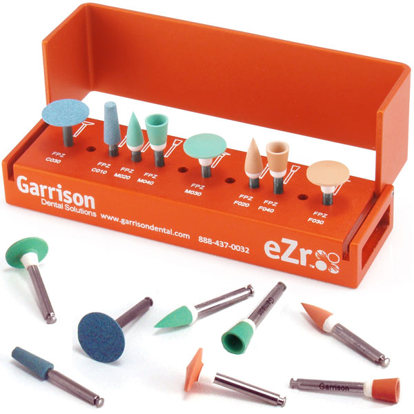 Garrison FPZK01 eZr Complete Diamond Polishing System Kit 8 Pieces Holder Block