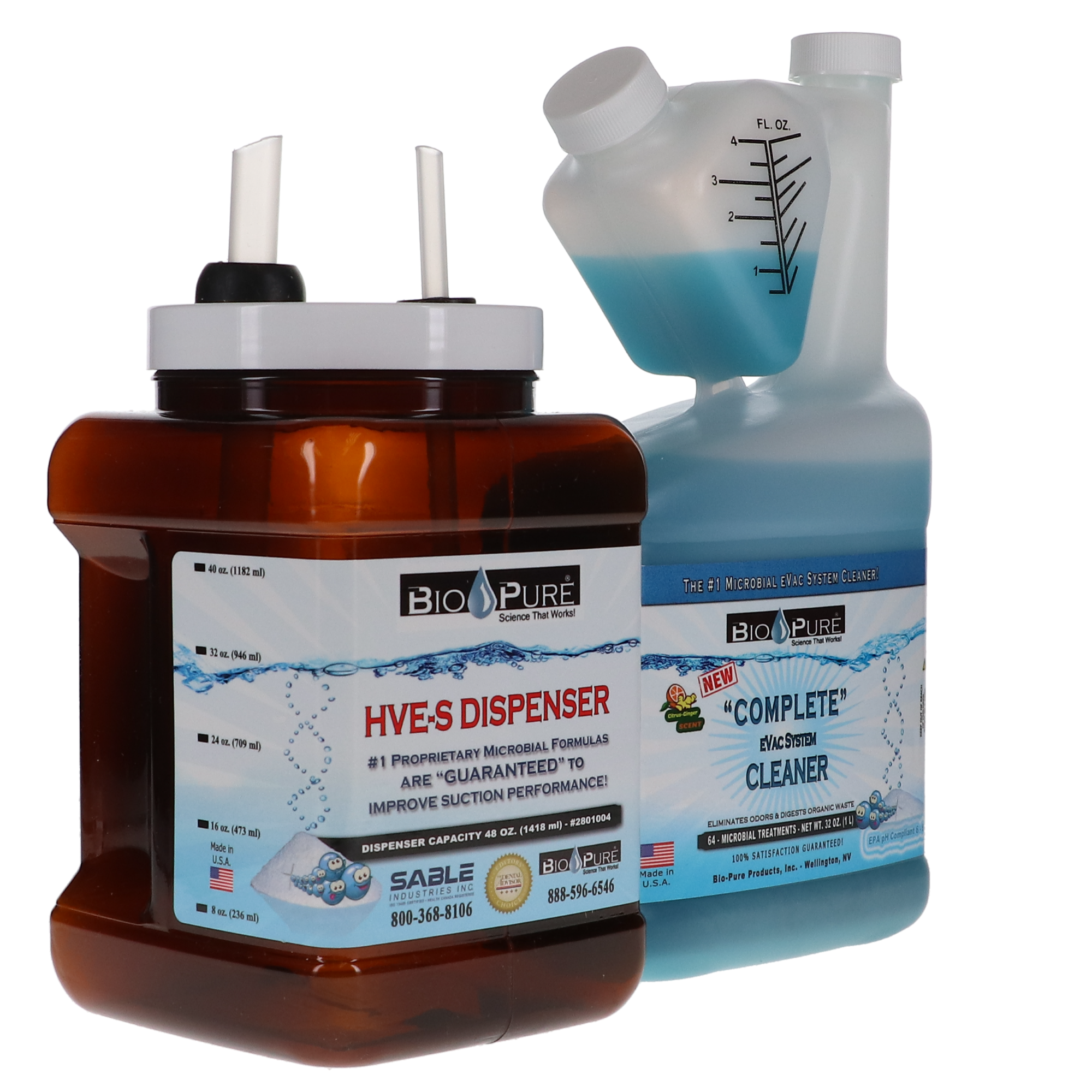 Sable 2801405 Bio-Pure eVac System Liquid Cleaner Starter Kit 32 Oz