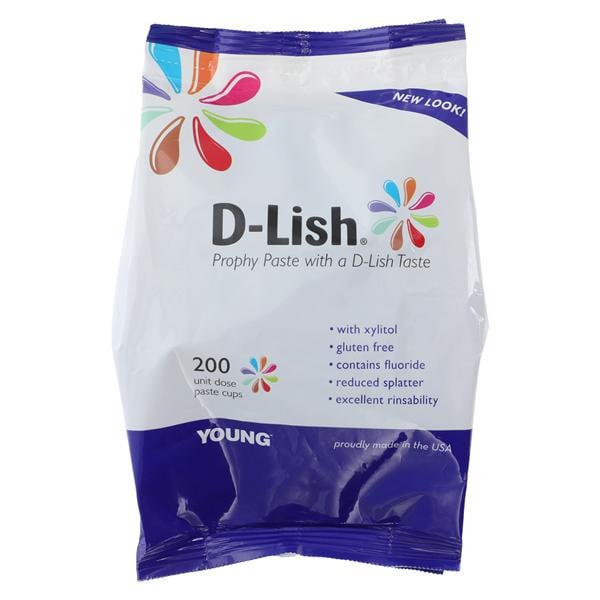 Denticator 300220 D-Lish Dental Prophy Paste Fine Mint Unit Dose Cups 200/Bx