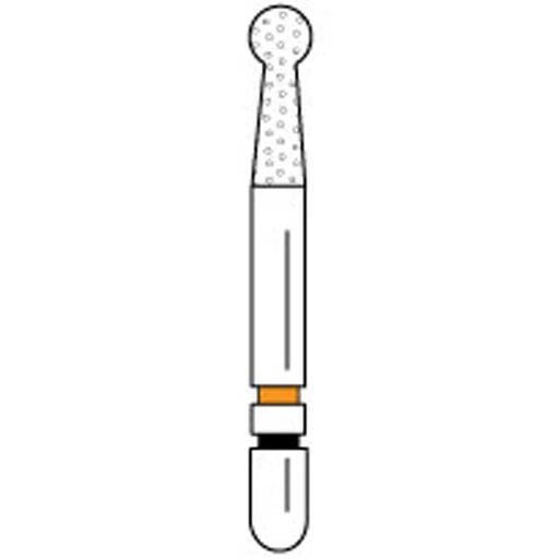 Premier Dental 2015666 Two Striper Ztech Diamond Bur Friction Grip 125NZF 5Pk
