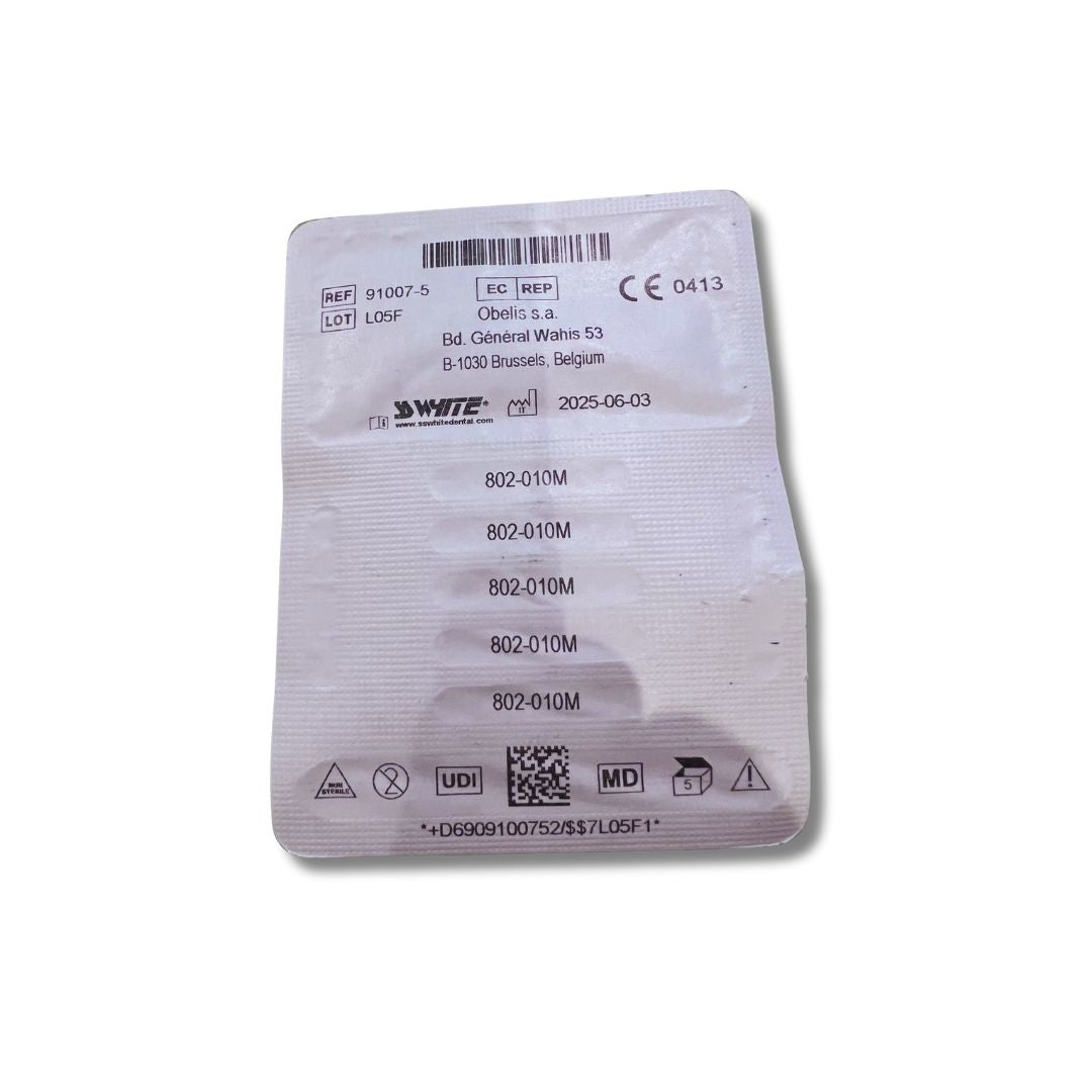 SS White 91007-5 Revelation FG 802-010M Medium Grit Diamond Burs 5/Pk