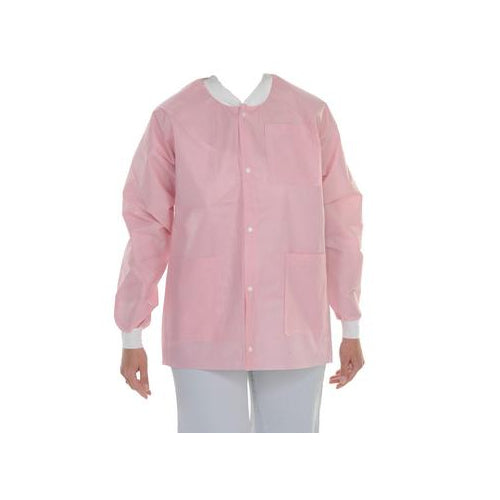 ValuMax 3630PKL Extra-Safe Jackets Pink Large SMS Fabric 10/Pk