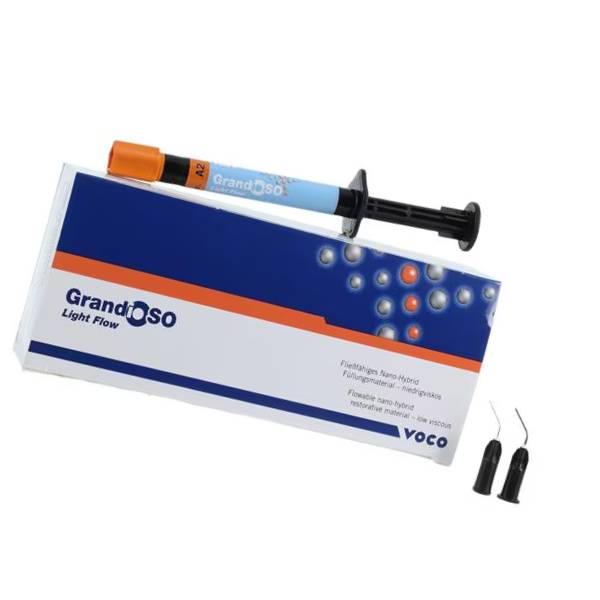 Voco 2587 GrandioSO Light Flow Flowable Dental Composite Syringes A2 2/Pk 2gm
