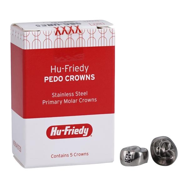 Hu-Friedy SSC-URD2 Stainless Steel Crowns Upper Right Primary 1st #2 5/Pk