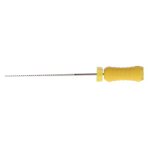 House Brand Dentistry 400217 HSB K-File Flex-Type 25mm #20 Yellow Stainless Steel 6/Pk