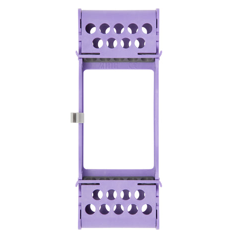 Zirc Dental 50Z925R E-Z Jett 5-Place Instrument Cassette Neon Purple 8" X 3-1/8" X 1-3/16"