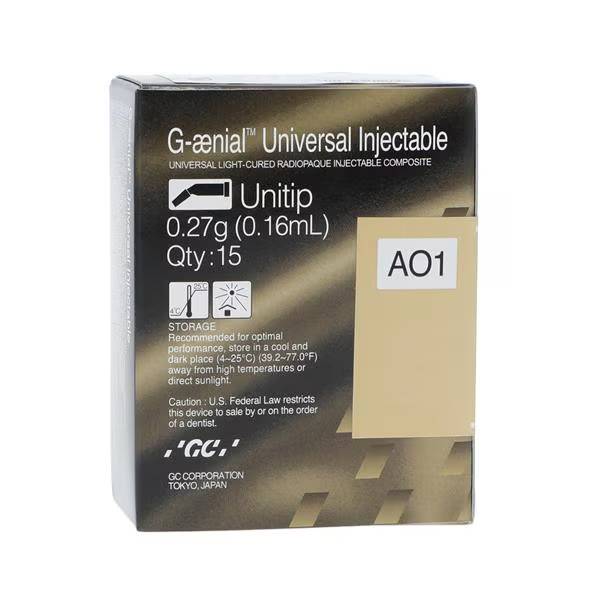 GC 012357 G-aenial Universal Injectable Composite Unitips AO1 15/Pk 0.16mL
