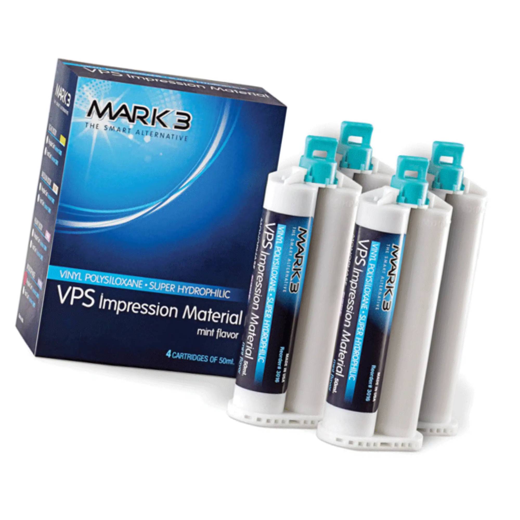 Mark3 3016 VPS Impression Material Monophase Regular Set Cartridges 4/Bx 50mL