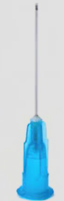 Dukal URN-55225B Pre-Bent Dispensing Dental Tips Blue 25 Gauge 100/Pk