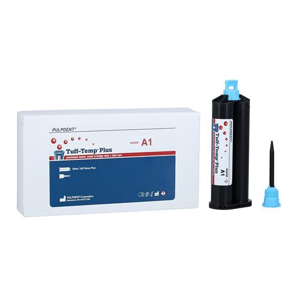 Pulpdent TTP50A1 Tuff-Temp Plus Automix Crown & Bridge Resin Cartridge A1 50mL