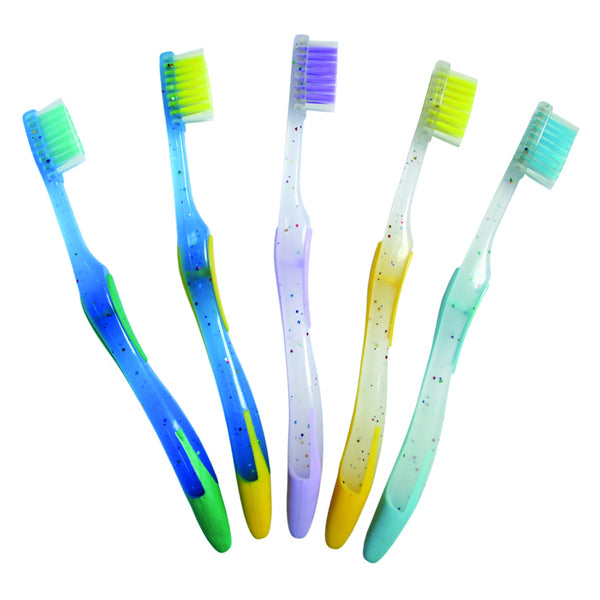 OraBrite 10770 OraLine OraDent Kids Premium Sparkle Toothbrushes Stage 3 27 Tuft Soft 144/PK