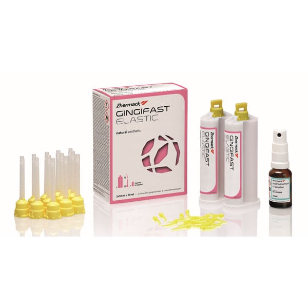 Zhermack C401500 Gingifast Elastic Silicone Material Cartridges 2/Pk 50 mL