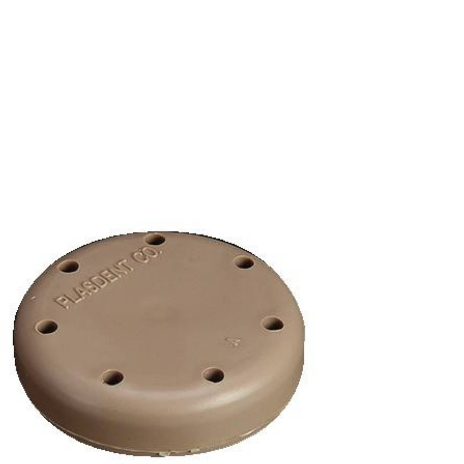 Plasdent 400BS-7 Magnetic Dental Bur Block 7-Hole Small Round Beige