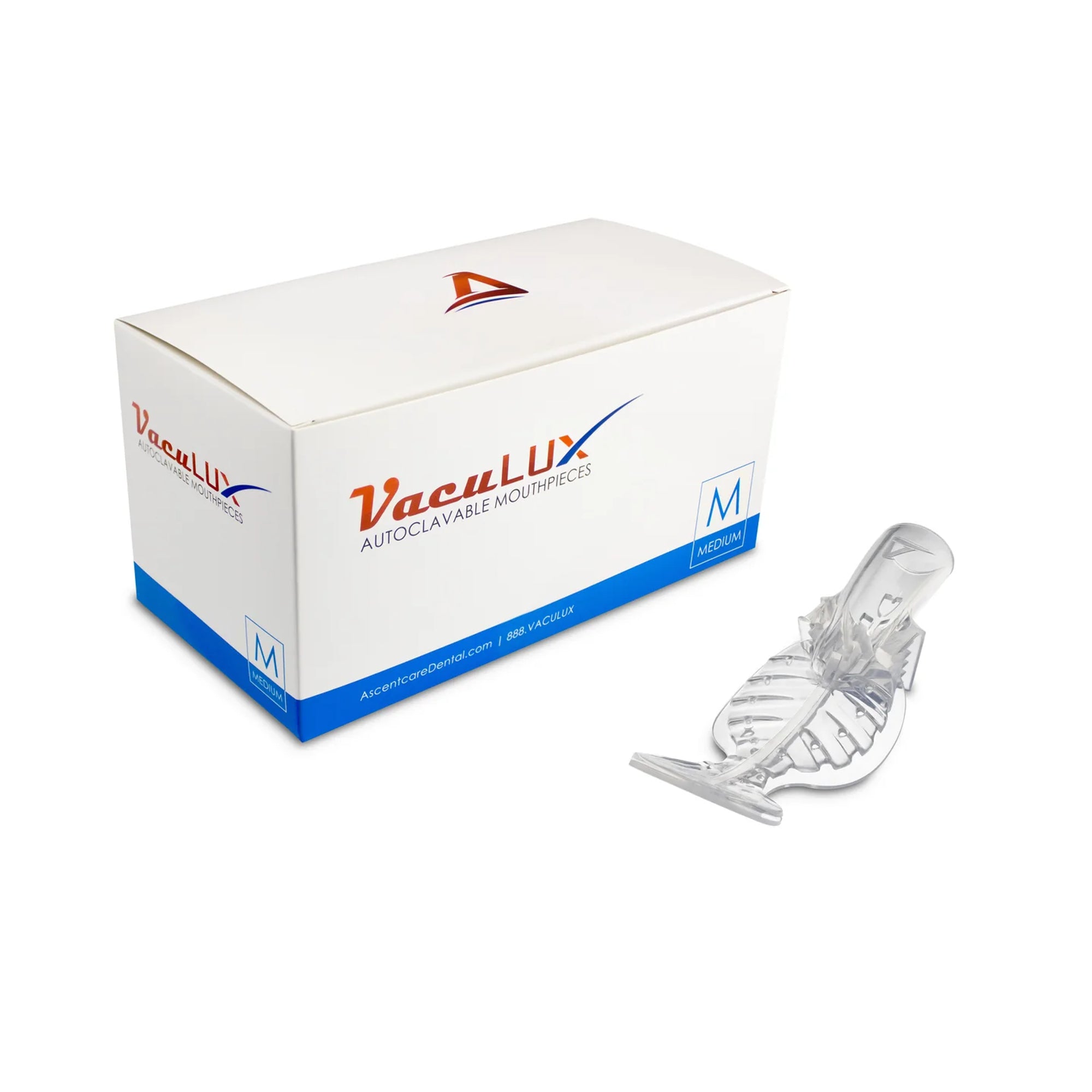 AscentCare Dental AVLUXM VacuLUX Autoclavable Mouthpieces Medium 4/Pk