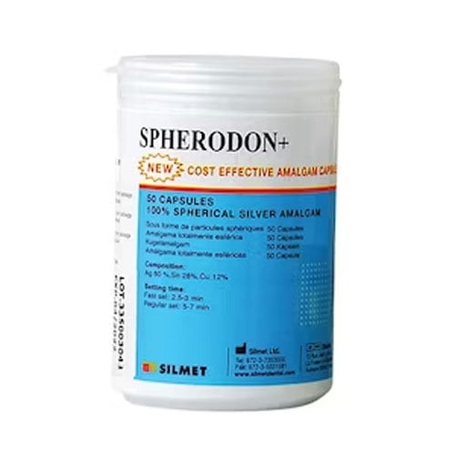 Silmet 131473 Spherodon+ Amalgam 3 Spill Regular Set Spherical Alloy 50/Pk