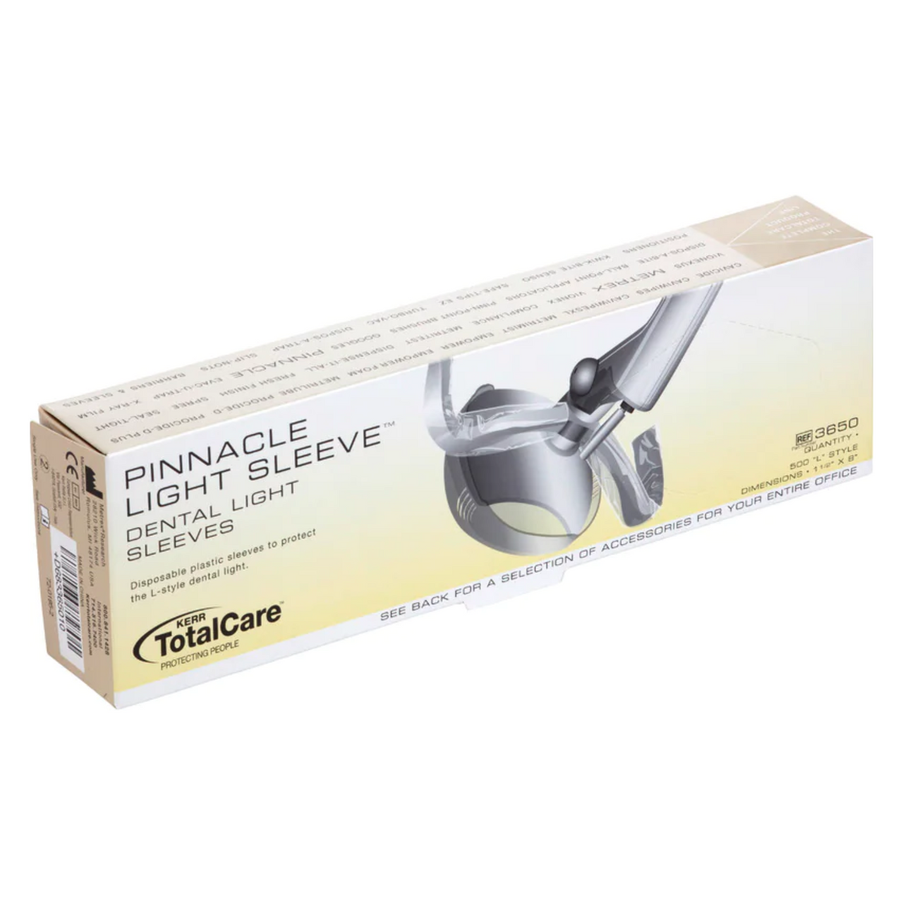 Pinnacle Products 3650 L-Style Dental Light Protective Barrier Sleeves 500/Bx