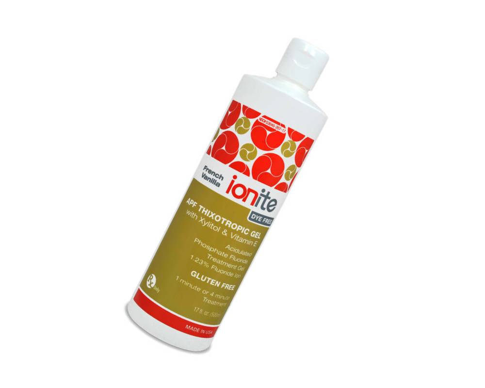 Dharma Research 56-00040 Ionite Fluoride Gel 60 Second Vanilla Dye Free 1.23% APF 17oz