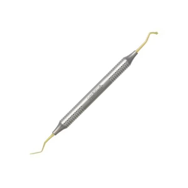 Nordent REPFI22T Double End Composite Placement Instrument TiN Coated Paddle / Acorn #22 DuraLite ROUND