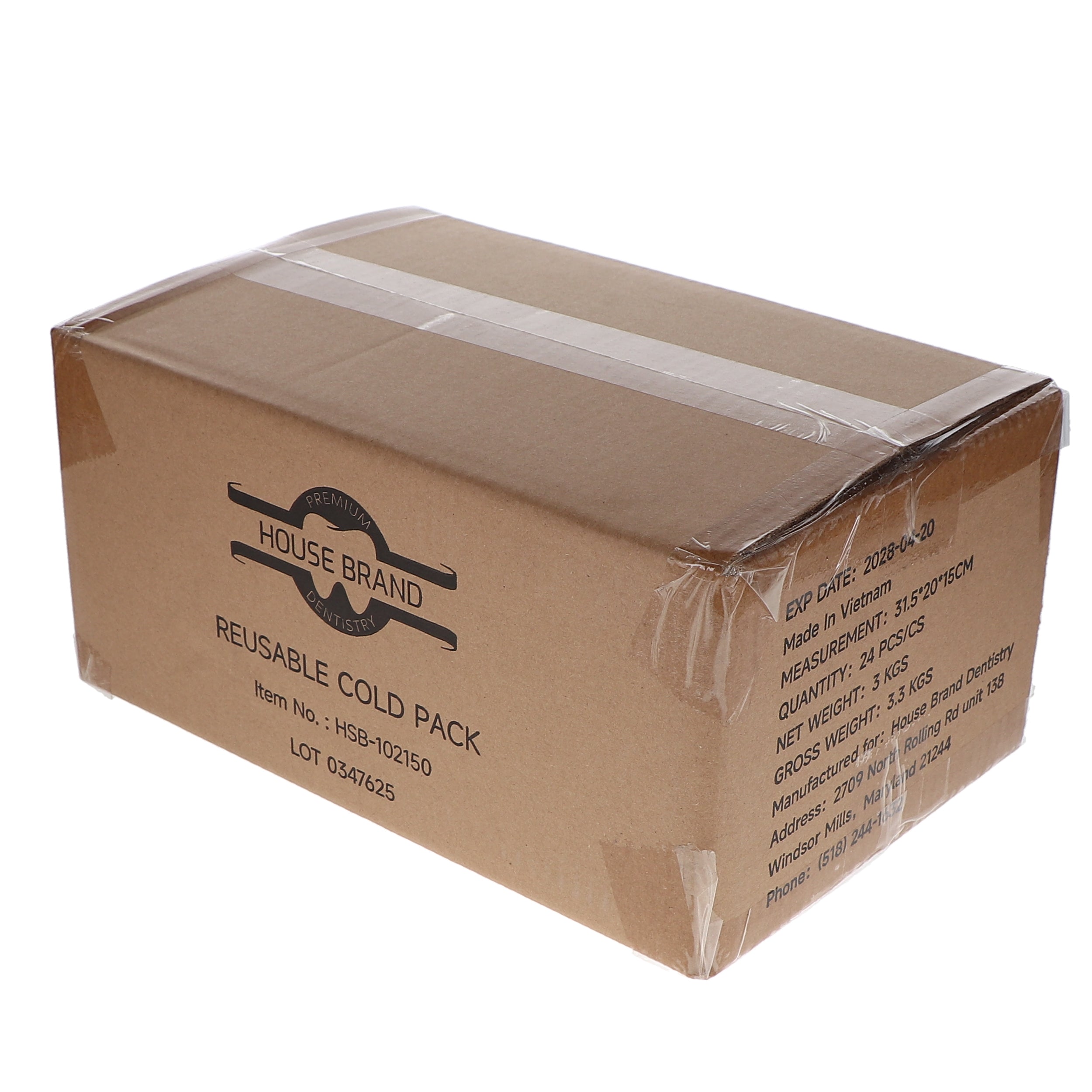 House Brand Dentistry 102150 HSB Instant Cold Packs Reusable 5